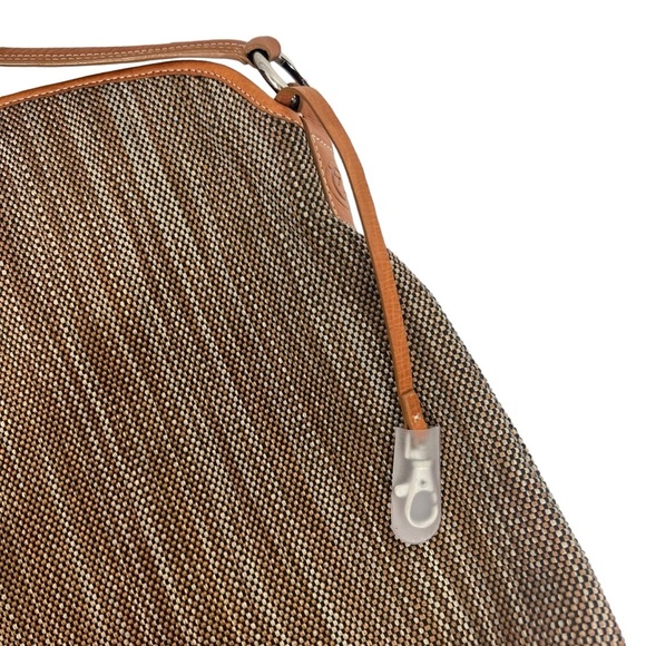 ECCO Leather Trimmed Textured Woven Tote Bag - Picture 4 of 8